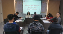 诸葛社区党总支2022年度组织生活会